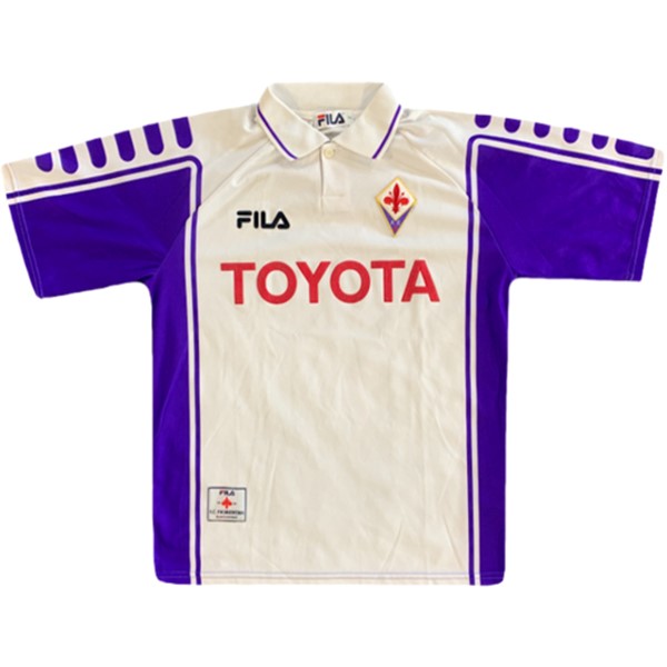Tailandia Camiseta Fiorentina FILA 2ª Retro 1999 2000 Blanco
